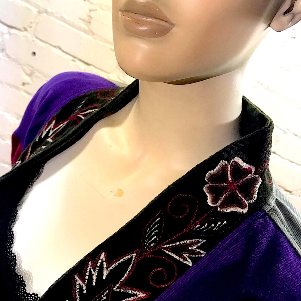XL Embroidered Patchwork Jacket - Picture 7 of 8